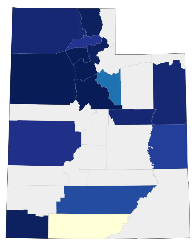 Swamp Sparrow county map