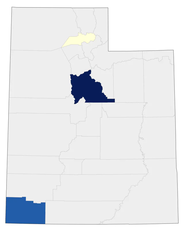 Tropical Kingbird county map