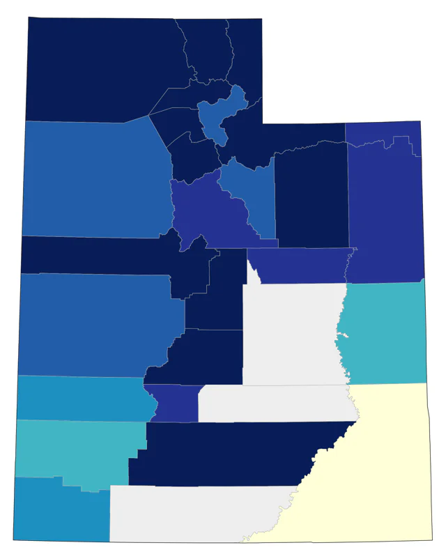 Trumpeter Swan county map