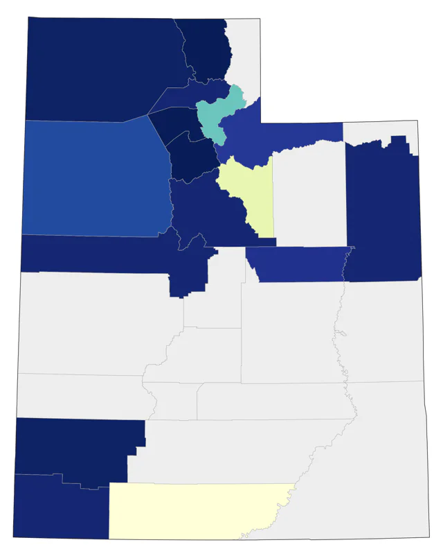 Varied Thrush county map