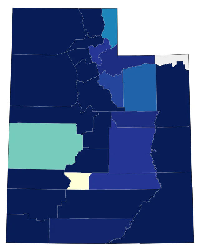 Western Cattle-Egret county map