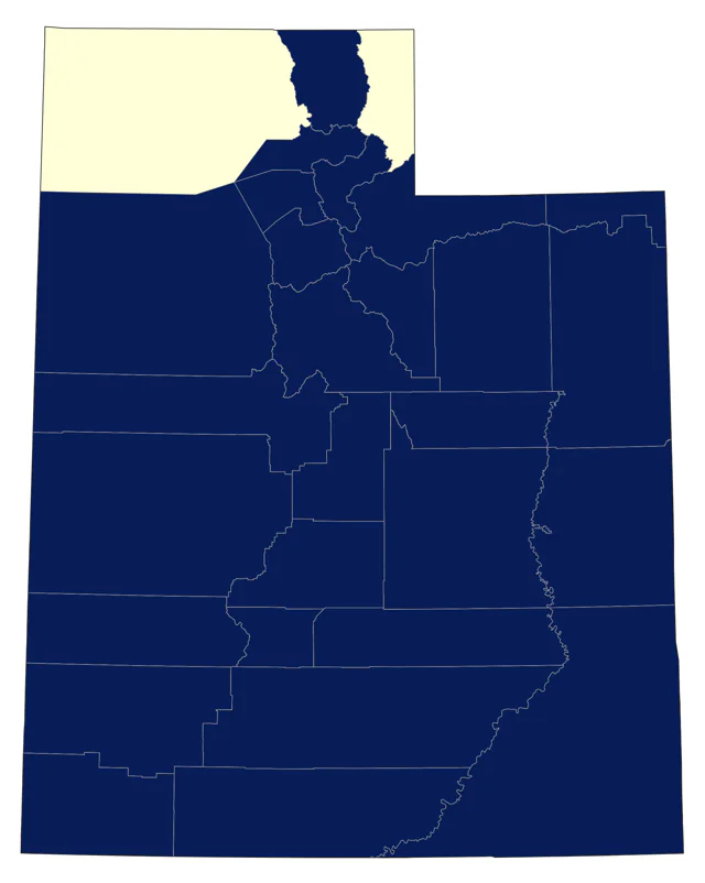 Western Flycatcher county map