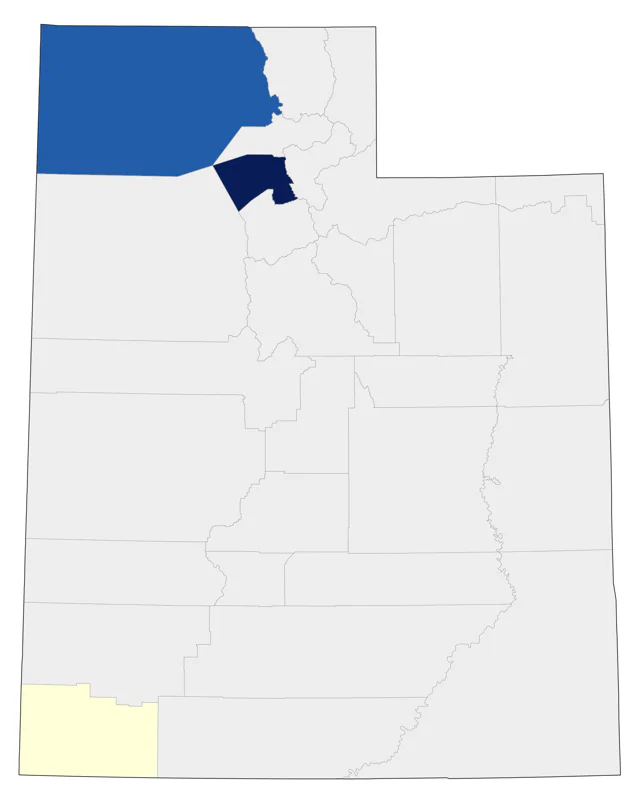 White-tailed Kite county map