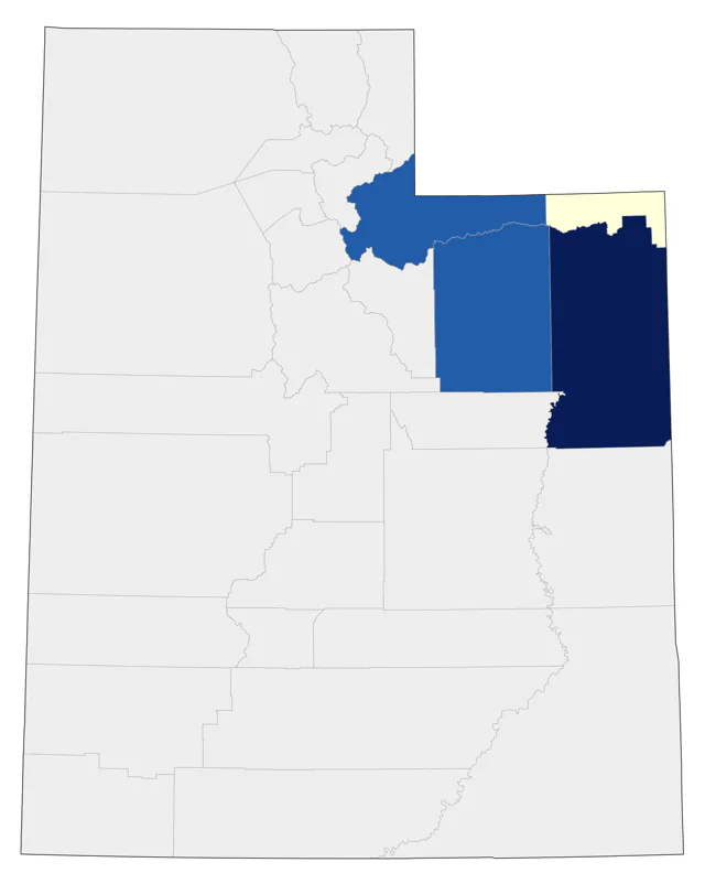 White-tailed Ptarmigan county map