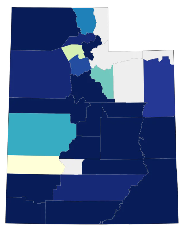 White-winged Dove county map