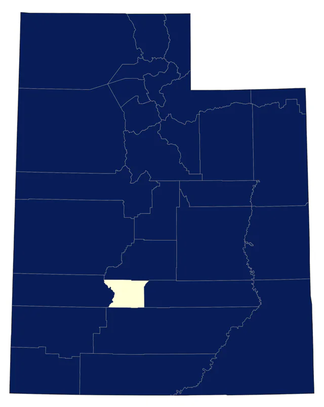 Wild Turkey county map