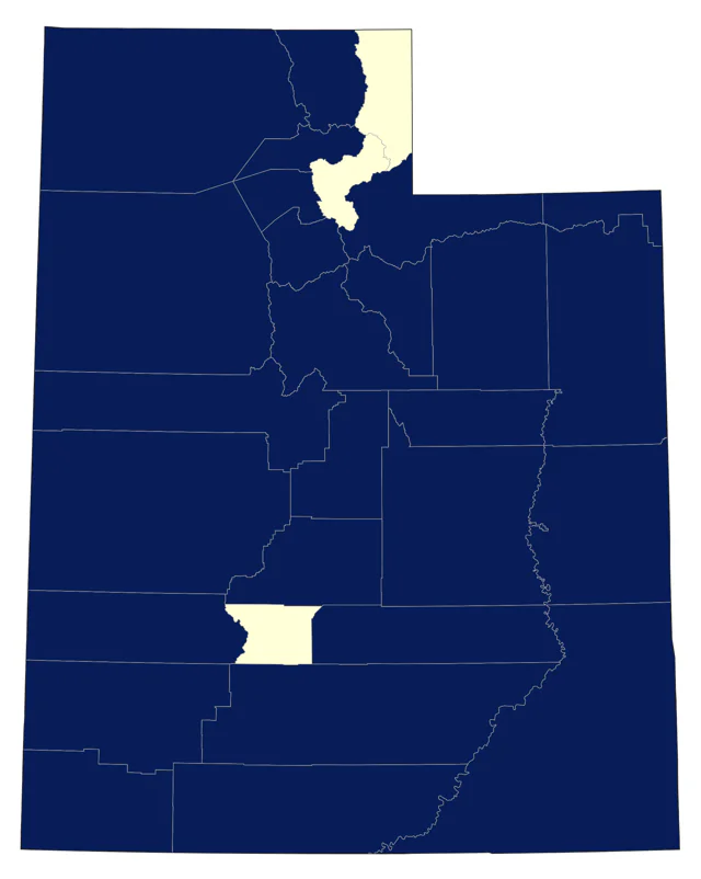 Wilson's Warbler county map