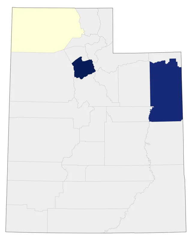Wood Thrush county map