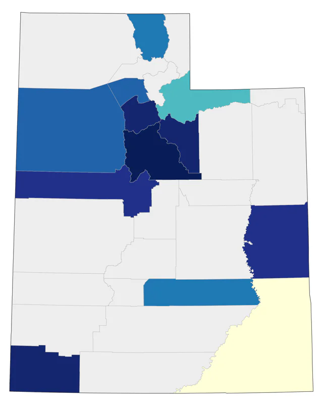 Yellow-bellied Sapsucker county map