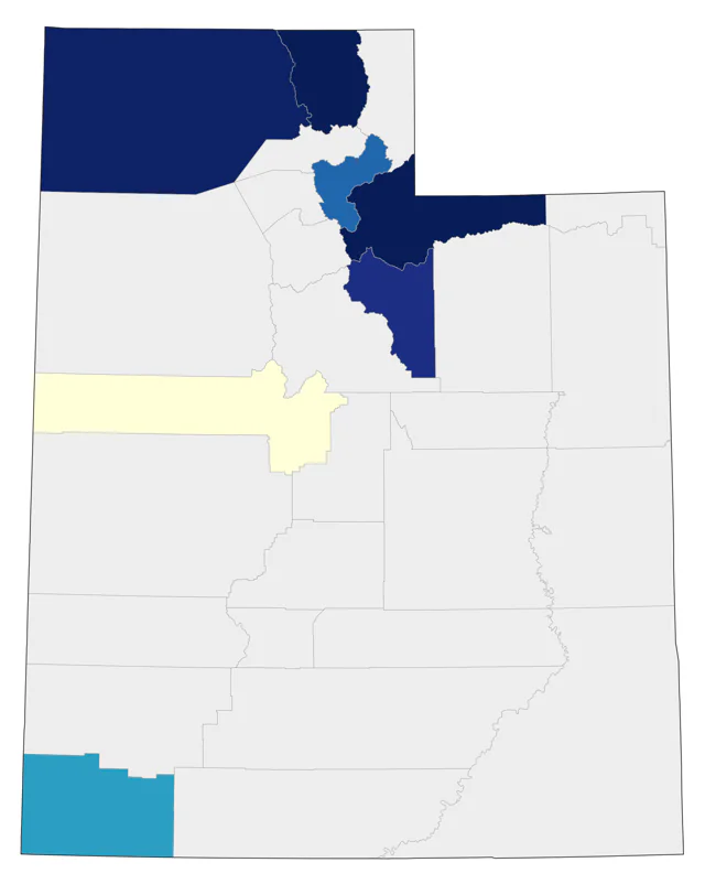 Yellow-billed Loon county map