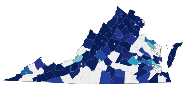 American Barn Owl county map
