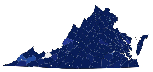 American Woodcock county map