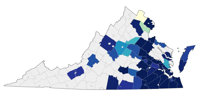 Anhinga county map