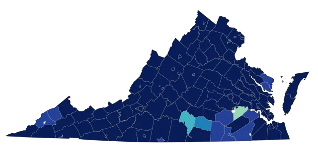Baltimore Oriole county map