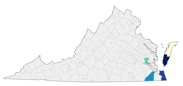 Bridled Tern county map