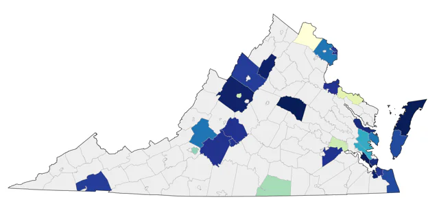 Eared Grebe county map