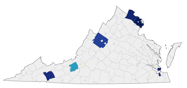 Mandarin Duck county map