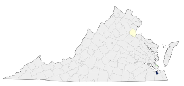 Mottled Duck county map
