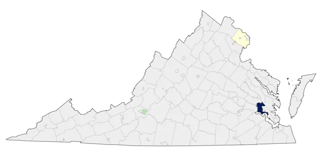 Nanday Parakeet county map