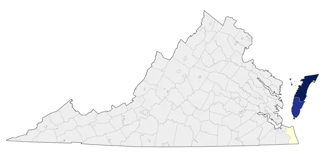 Northern Fulmar county map