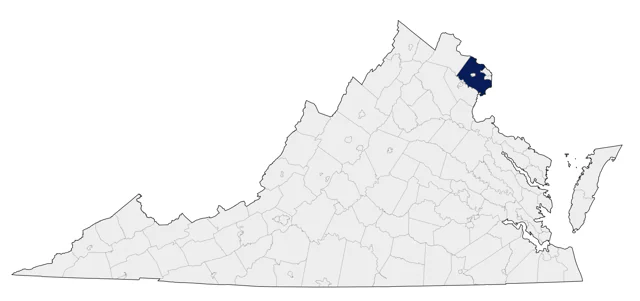 Northern Red Bishop county map