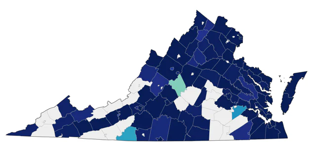 Semipalmated Sandpiper county map