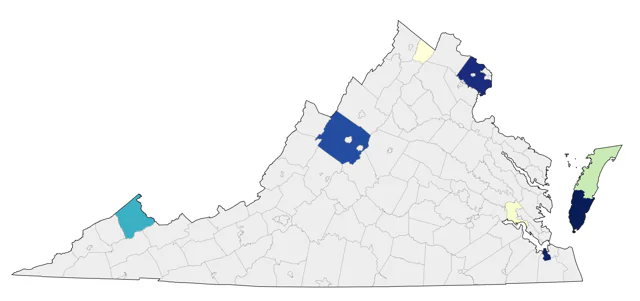 Swainson's Hawk county map