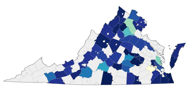 Swallow-tailed Kite county map