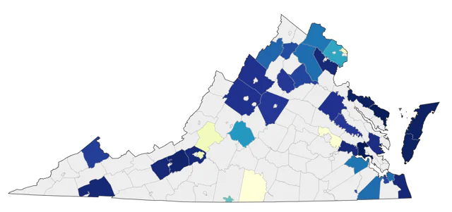 Upland Sandpiper county map