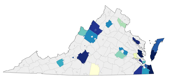 White-winged Dove county map