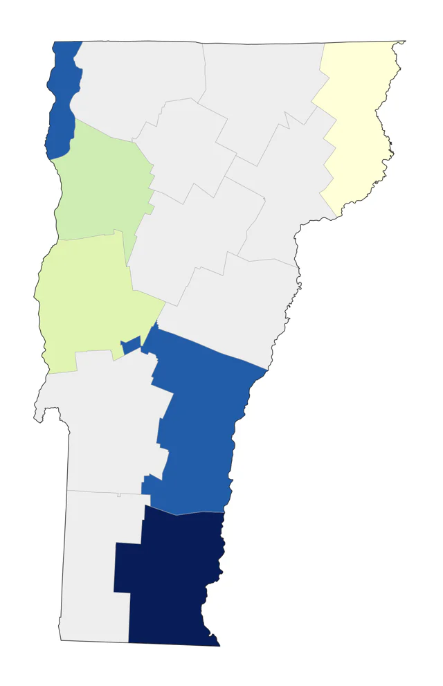Barnacle Goose county map