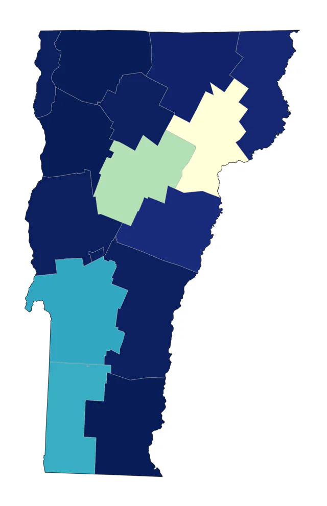 Black-bellied Plover county map