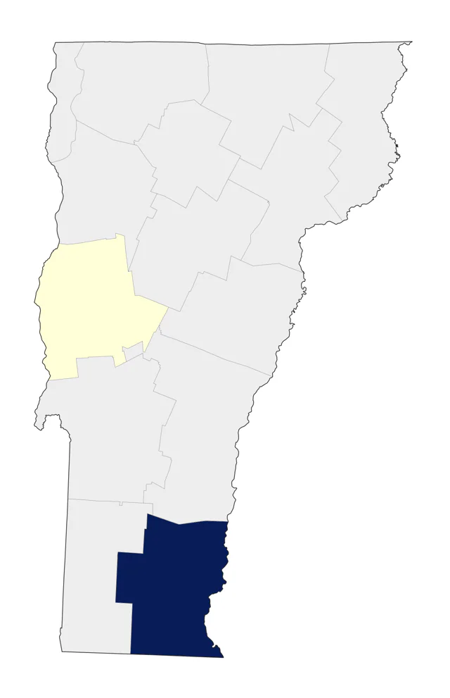 Black-headed Grosbeak county map