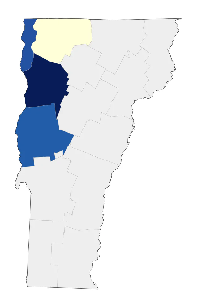 Black-headed Gull county map