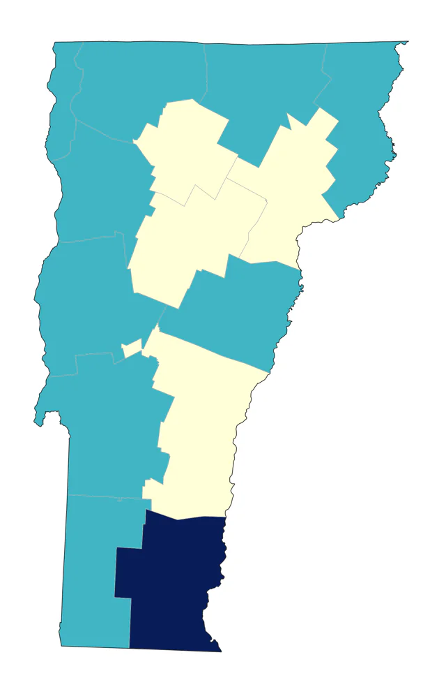 Black Scoter county map