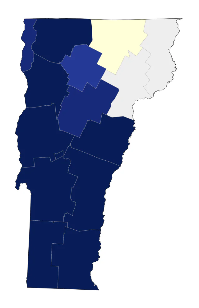 Black Vulture county map