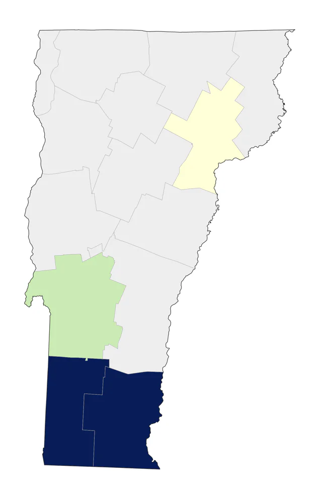 Bullock's Oriole county map