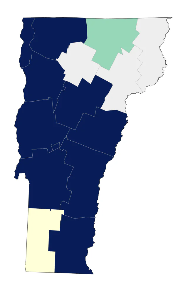 Caspian Tern county map