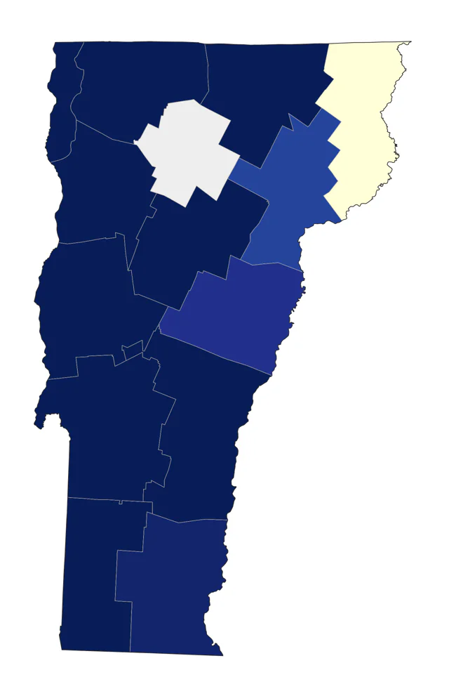 Common Gallinule county map