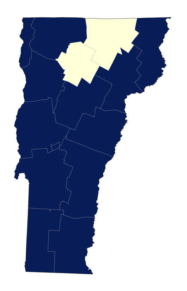 Common Nighthawk county map