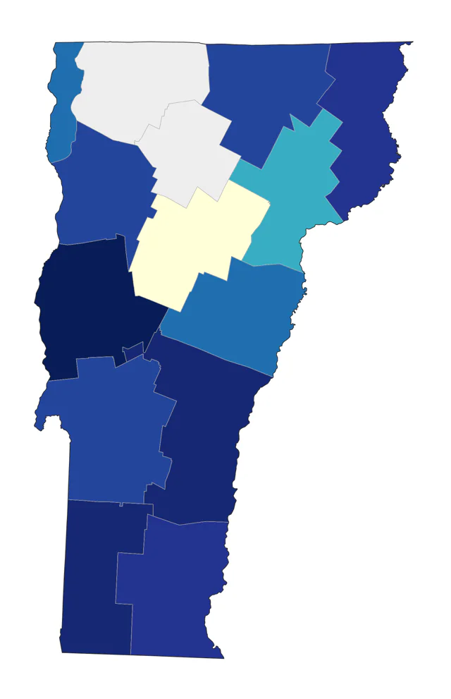 Connecticut Warbler county map