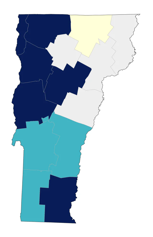 Eastern Screech-Owl county map