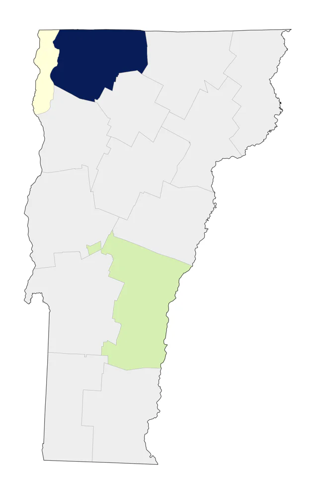 Gray Partridge county map