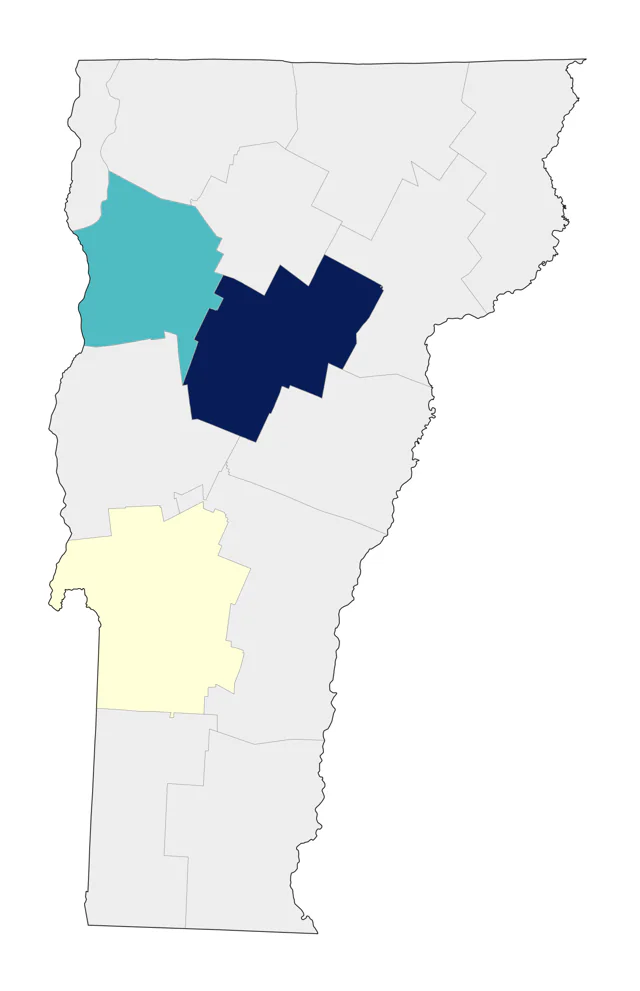 Great Shearwater county map