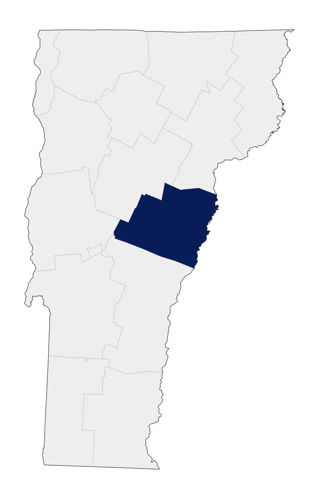 King Rail county map