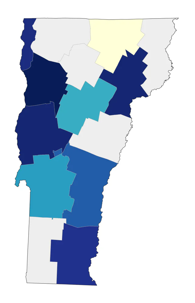 Laughing Gull county map