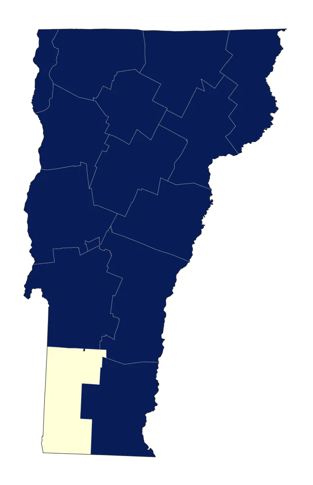 Least Sandpiper county map