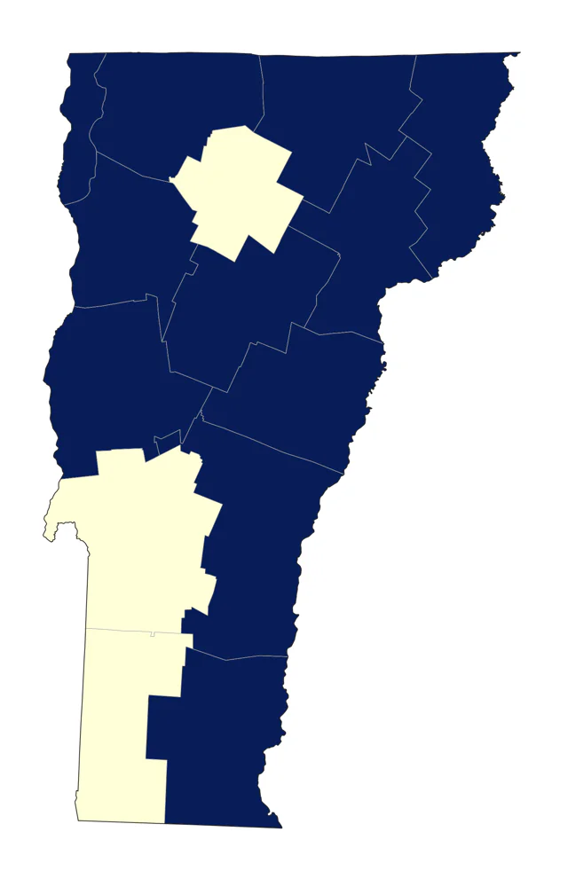 Lesser Yellowlegs county map