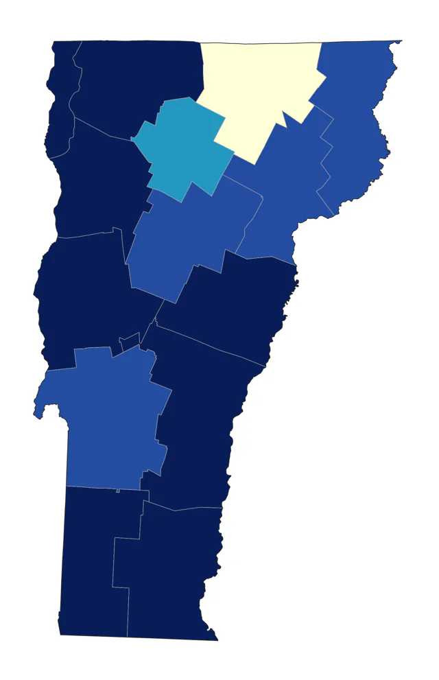 Long-tailed Duck county map
