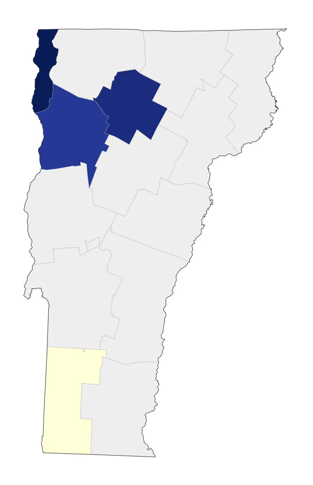 Long-tailed Jaeger county map
